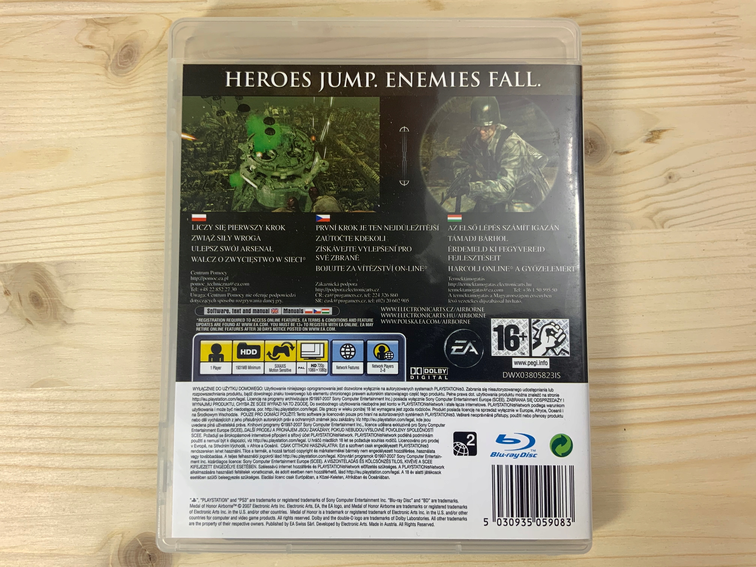 MEDAL OF HONOR AIRBORNE płyta ideał cib Z PL PS3 Wydawca Electronic Arts Inc.