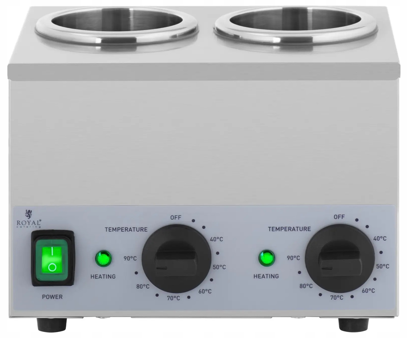 Podgrzewacz do sosów elektryczny 2x1l 400W Royal Catering RCSW-16 10012709