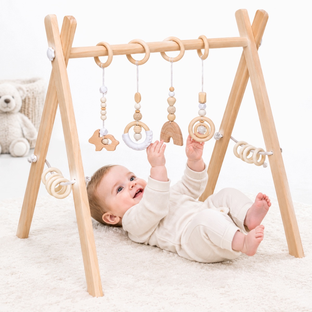 Zestaw Stojak edukacyjny 4 zawieszki, Baby Gym