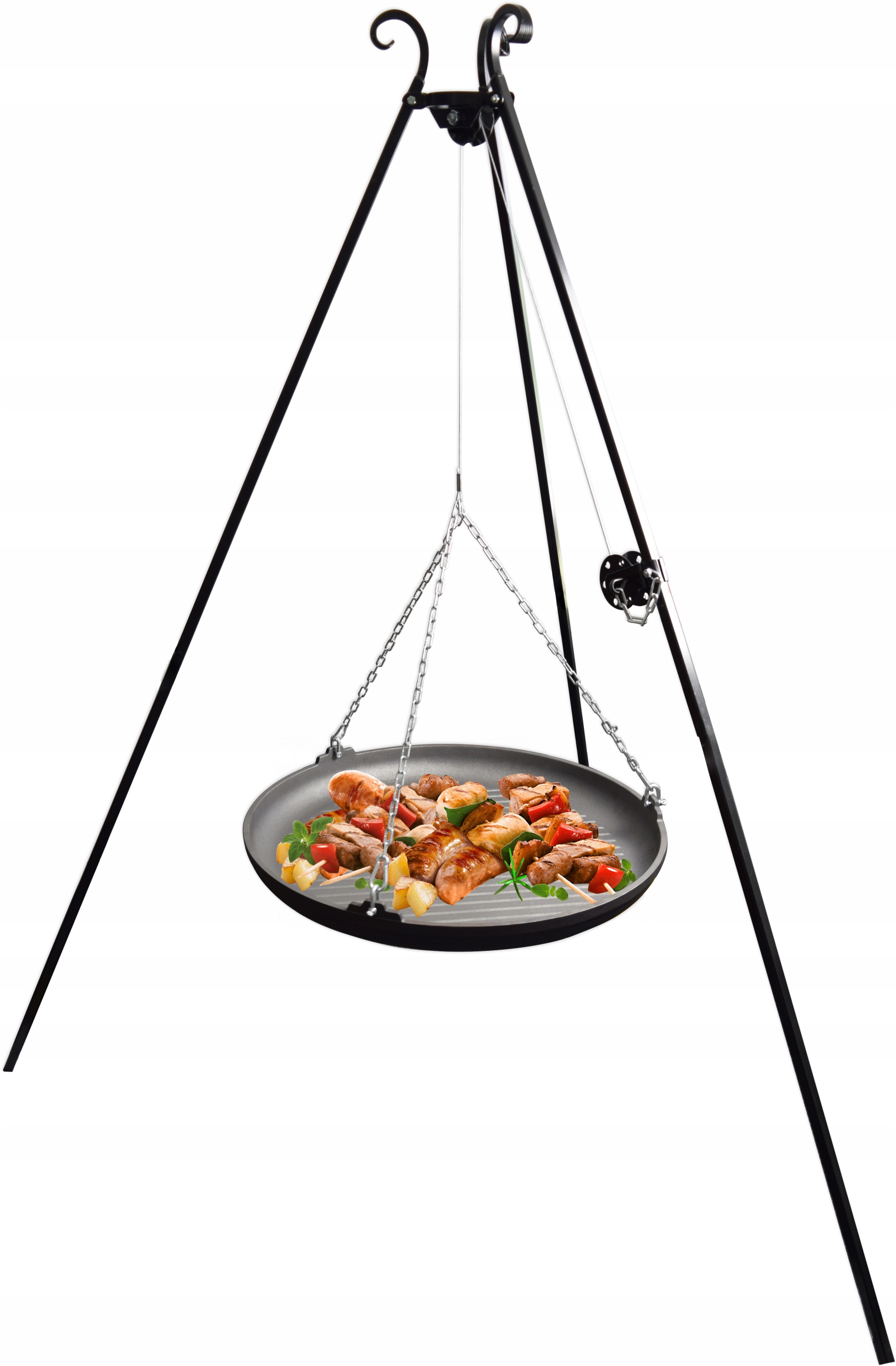 

Trójnóg 180 cm Patelnia żeliwna Ø63cm Kawmet