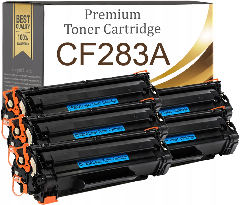 5 x Toner Do Tiskárny Hp LaserJet Pro Mfp M125a M125nw M127fn M127fw CF283A