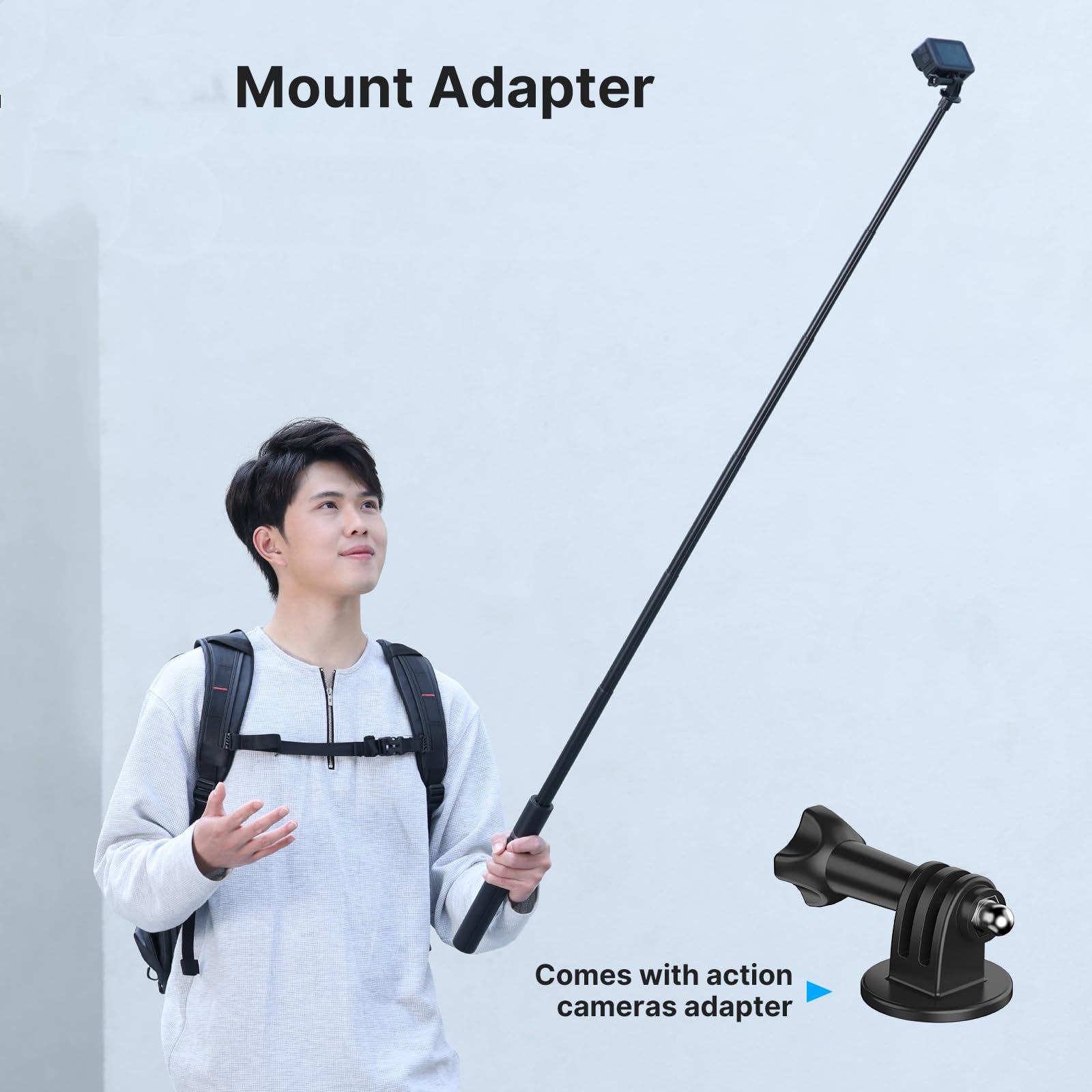 ULANZI Selfie Stick 150cm Monopod Do Insta360 DJI Action Cam TT52 — miniatura 6