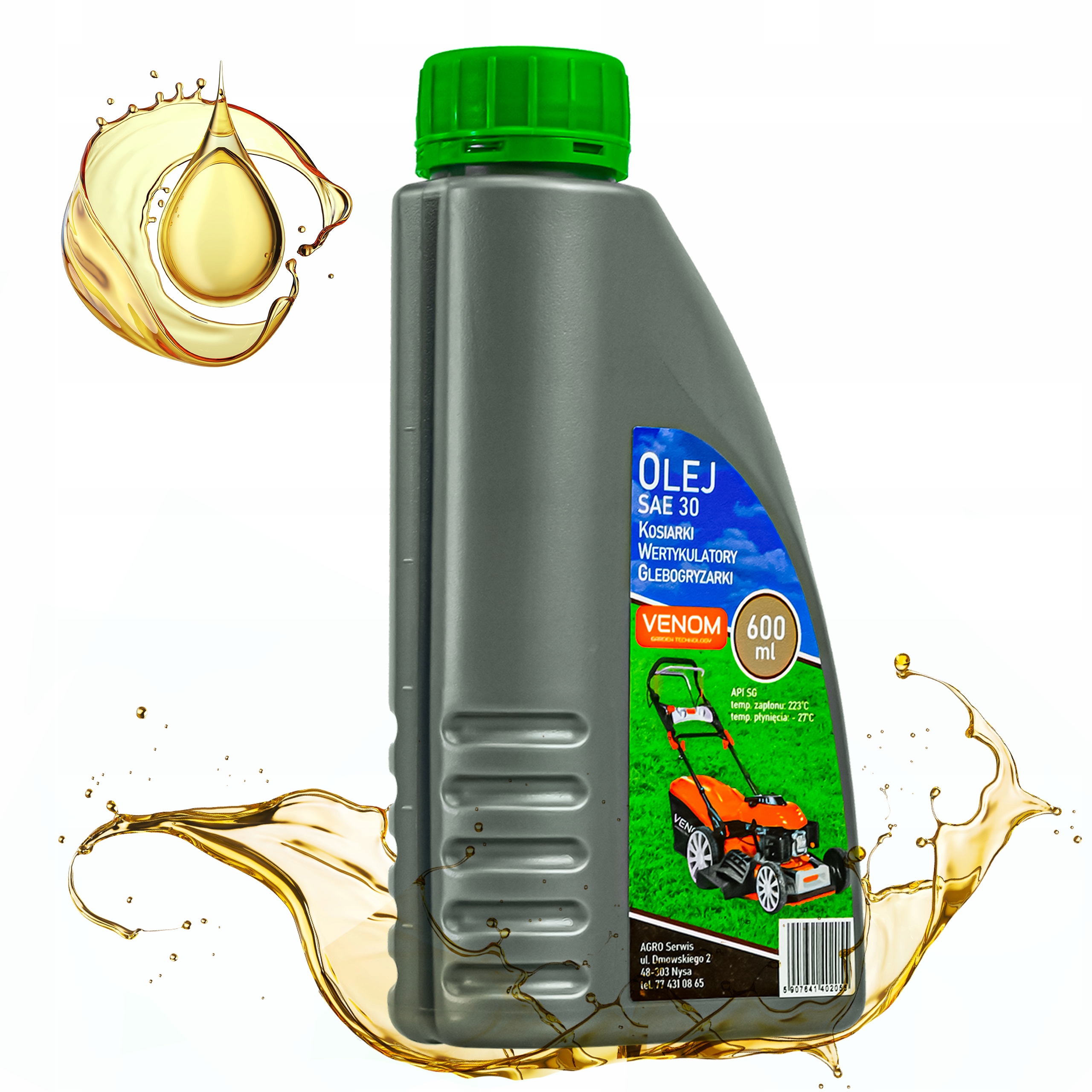 

Olej Do Kosiarek Salinowych Venom SAE30, Poj. 0,6l