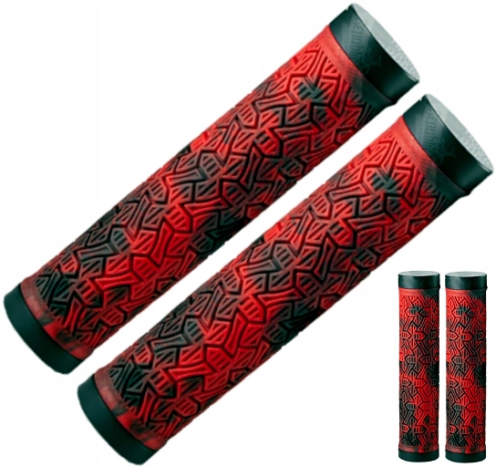 Chwyty kierownicy przykręcane Dartmoor Icon 145mm red devil/czarne