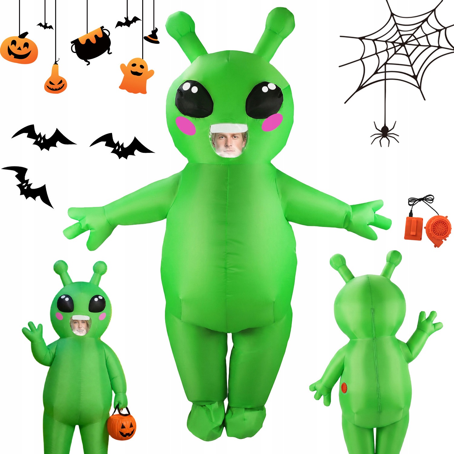 Halloween Legrační Nafukovací Zábava Komfort Kostým Ufoludka Převlek