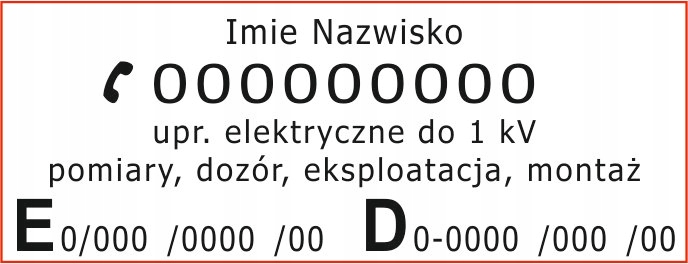 

PIECZątka elektryk uprawnienia elektryczne Sep