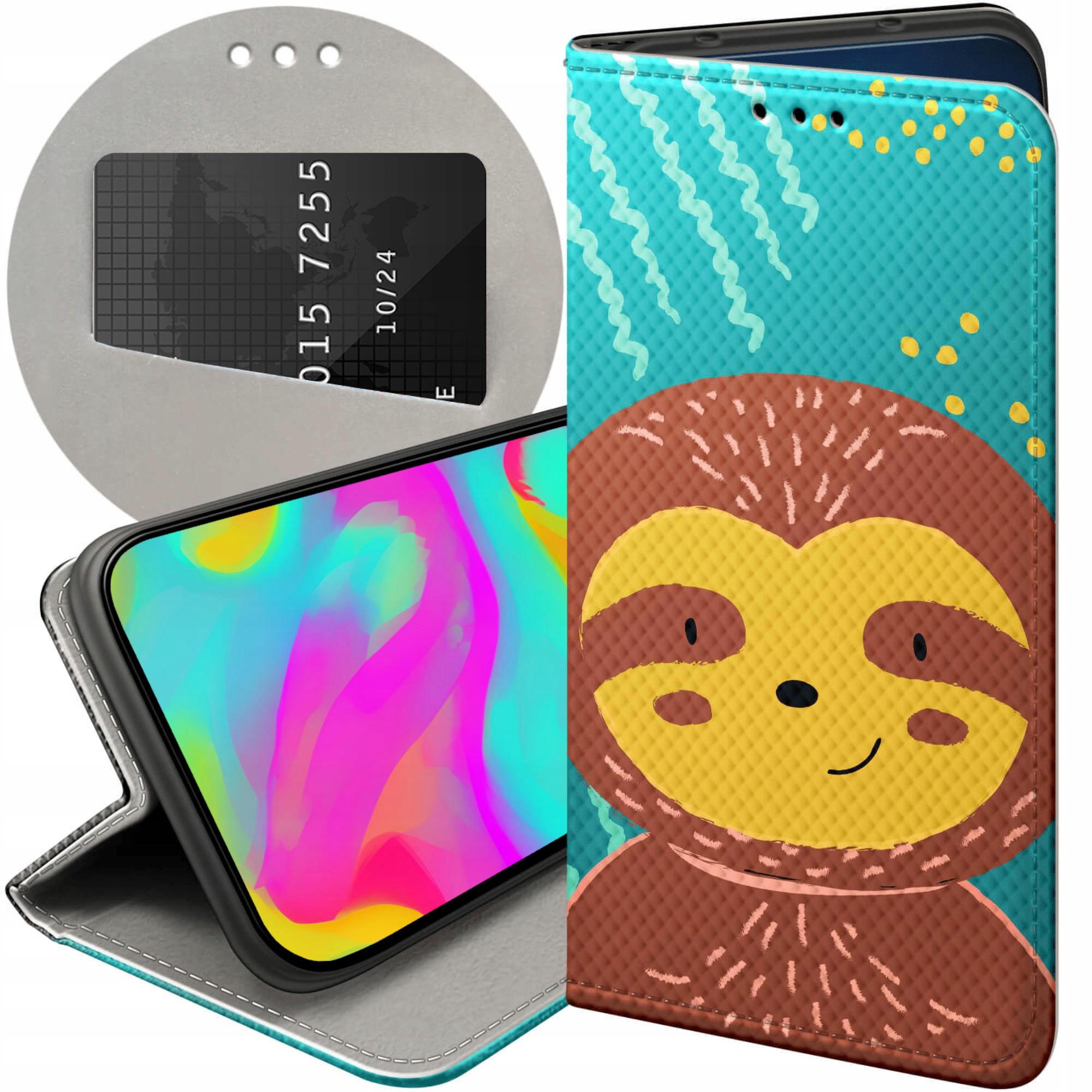 Etui Z Klapką Do Xiaomi 15T 5G Leniwiec Śmieszne Wewnętrzne Zwierzę