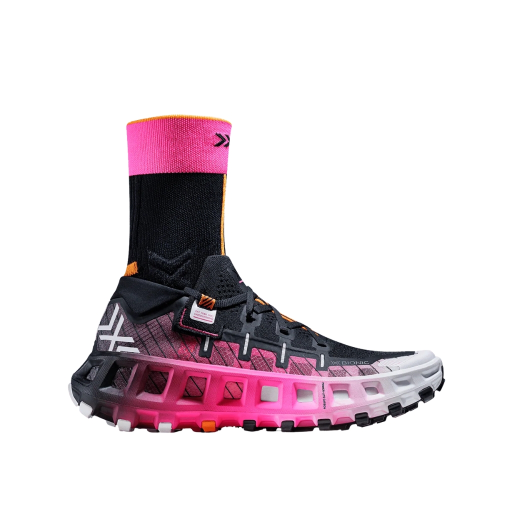 Běžecké boty X-bionic Terraskin X00/C x black/x white/fluo pink 47 1/3