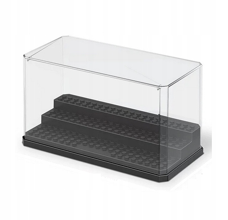 Gablotka Ekspozycyjna Przezroczysta Protektor 3 stopnie figurki Czarna