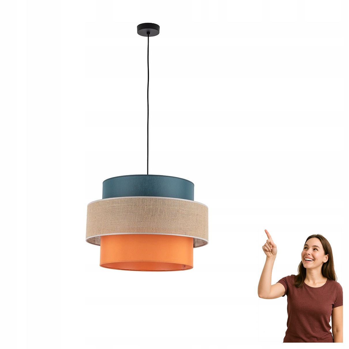 Závesná lampa Trio Juta MIX 2758 Tk Lighting