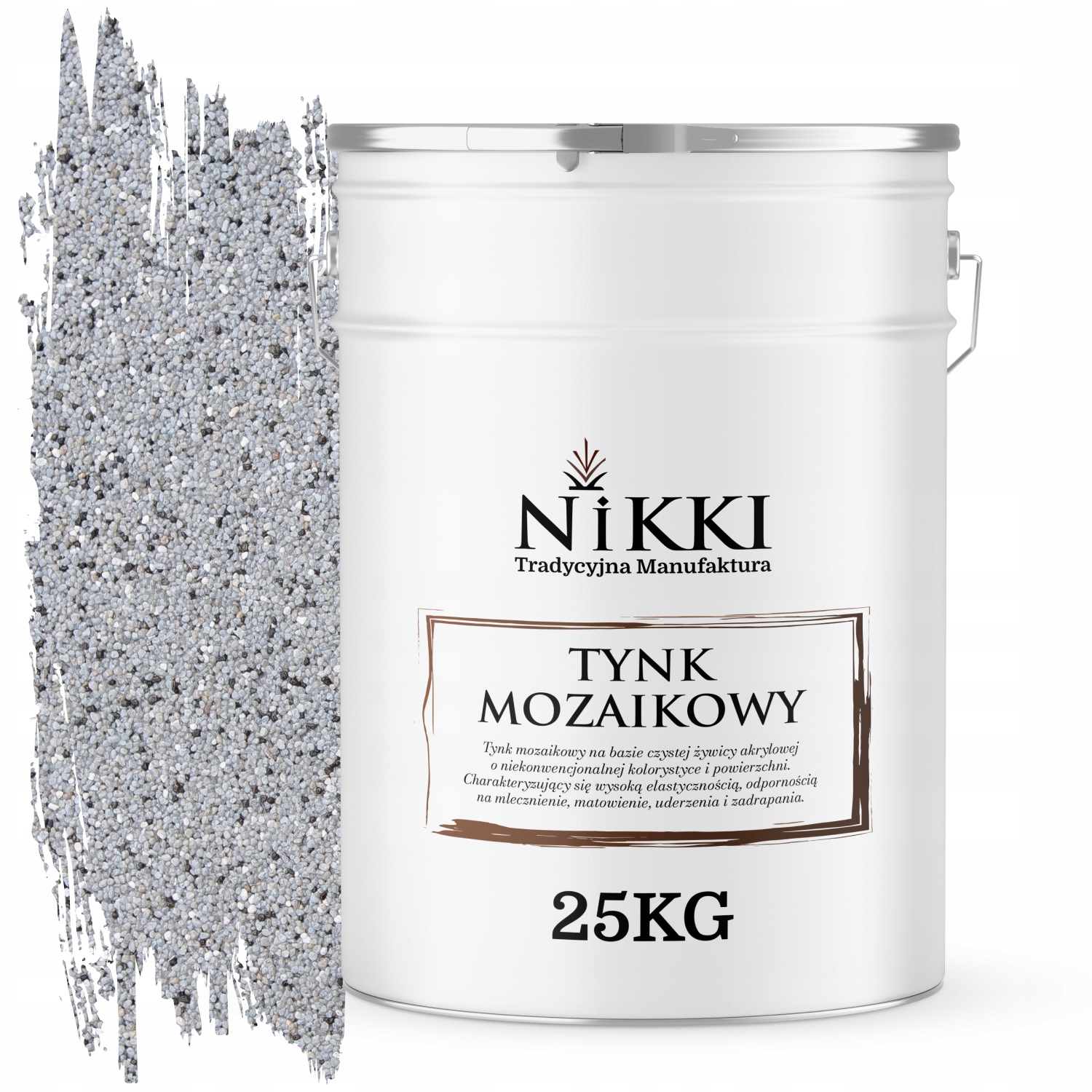 Mozaiková Omietka Živicová 25 Kg Vonkajšia Sivá Farba M32 Ozdobná