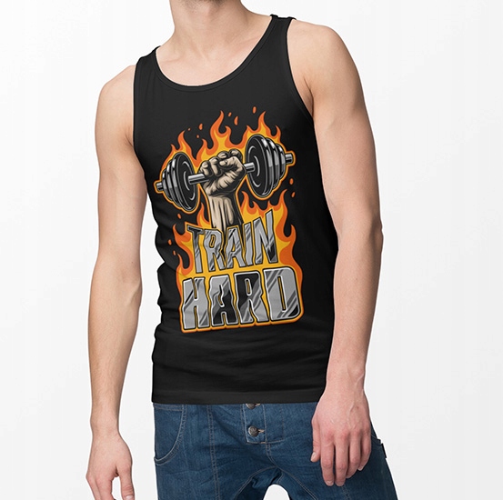 TANK TOP SIŁOWNIA TRAIN3