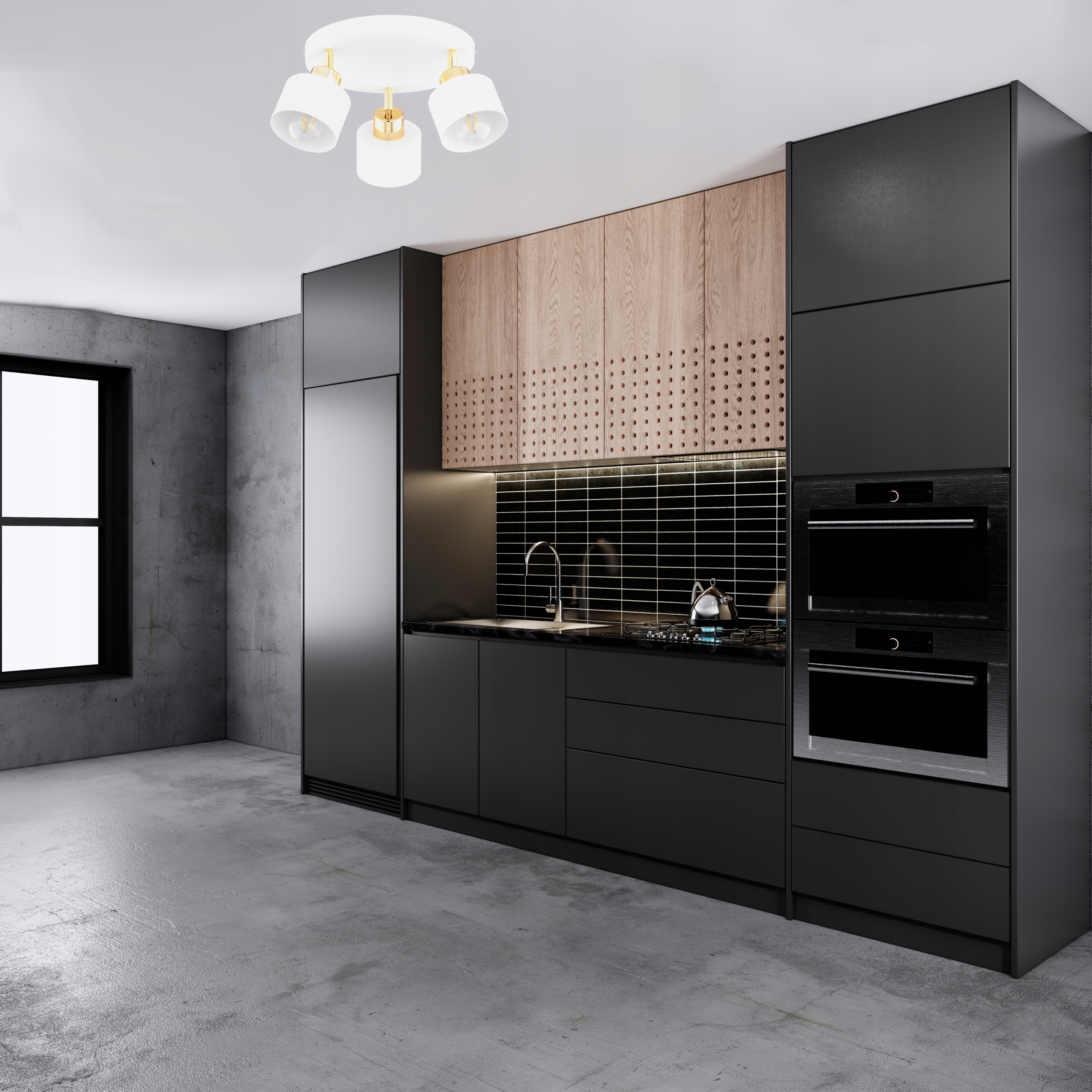 Lampa Sufitowa Wisząca Plafon Żyrandol Edison Led Biało Złota Długość/wysokość 25 cm