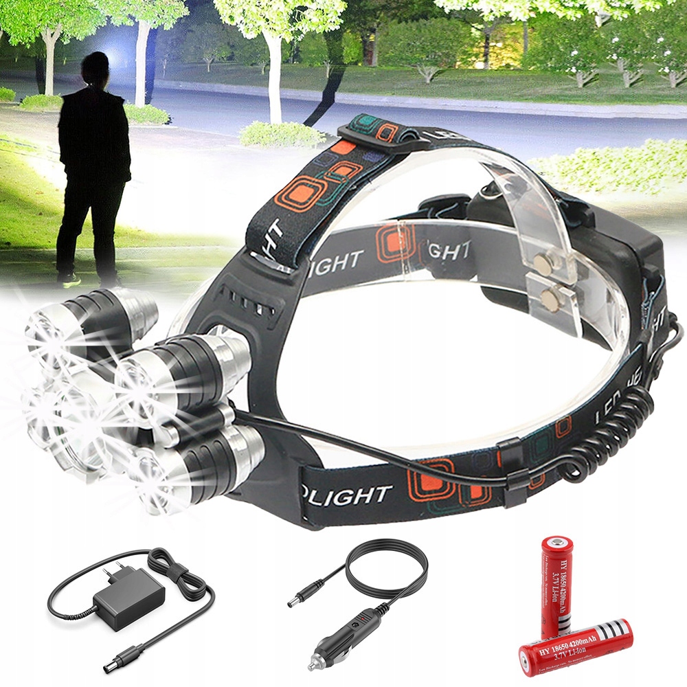 LATARKA CZOŁOWA CZOŁÓWKA NAŁADOWAĆ WODOODPORNA