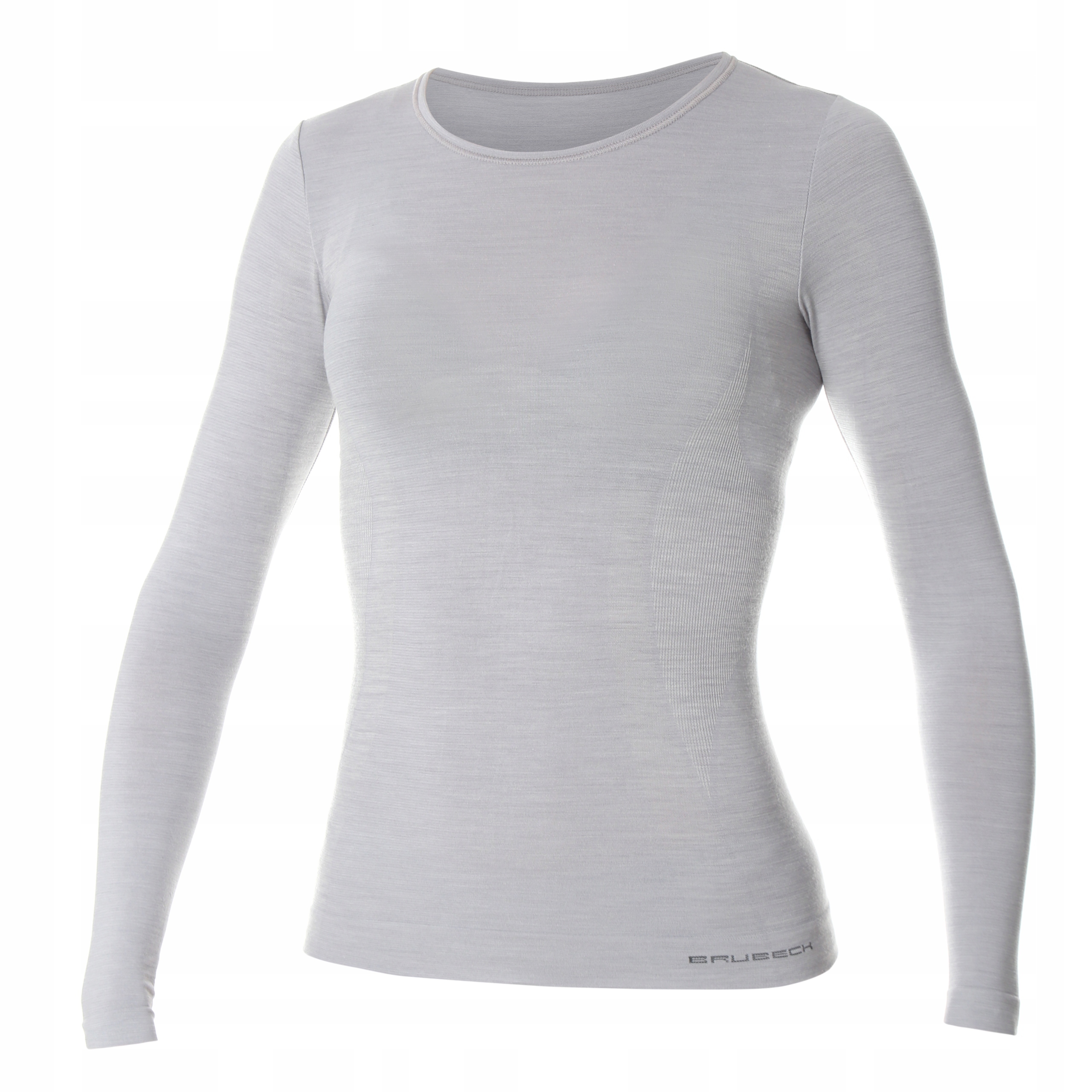 Brubeck LS1161W Tričko s dlouhým rukávem Comfort Wool popelavé S