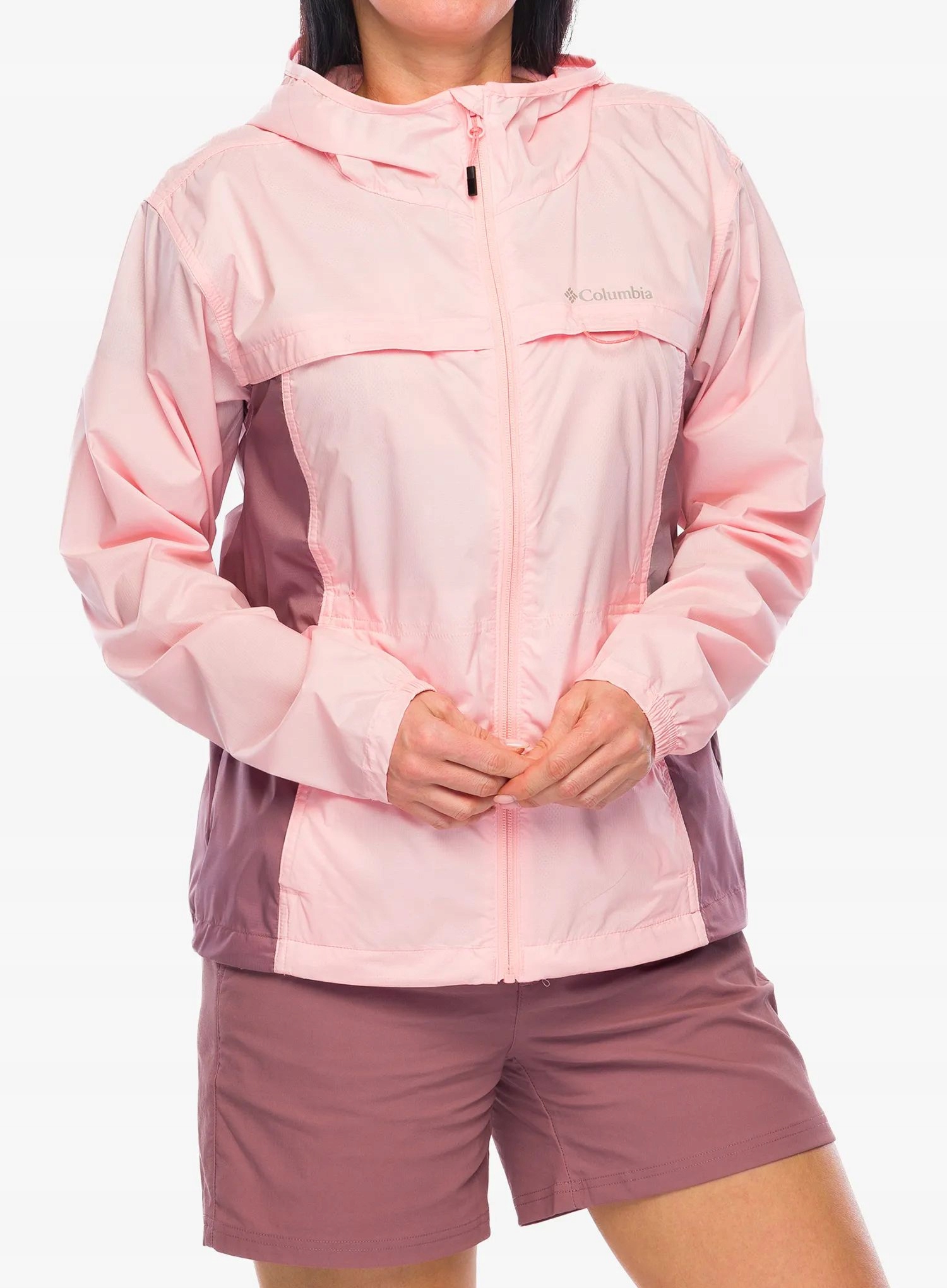 Dámská větrovka Columbia Crested Canyon Windbreaker pink sand S