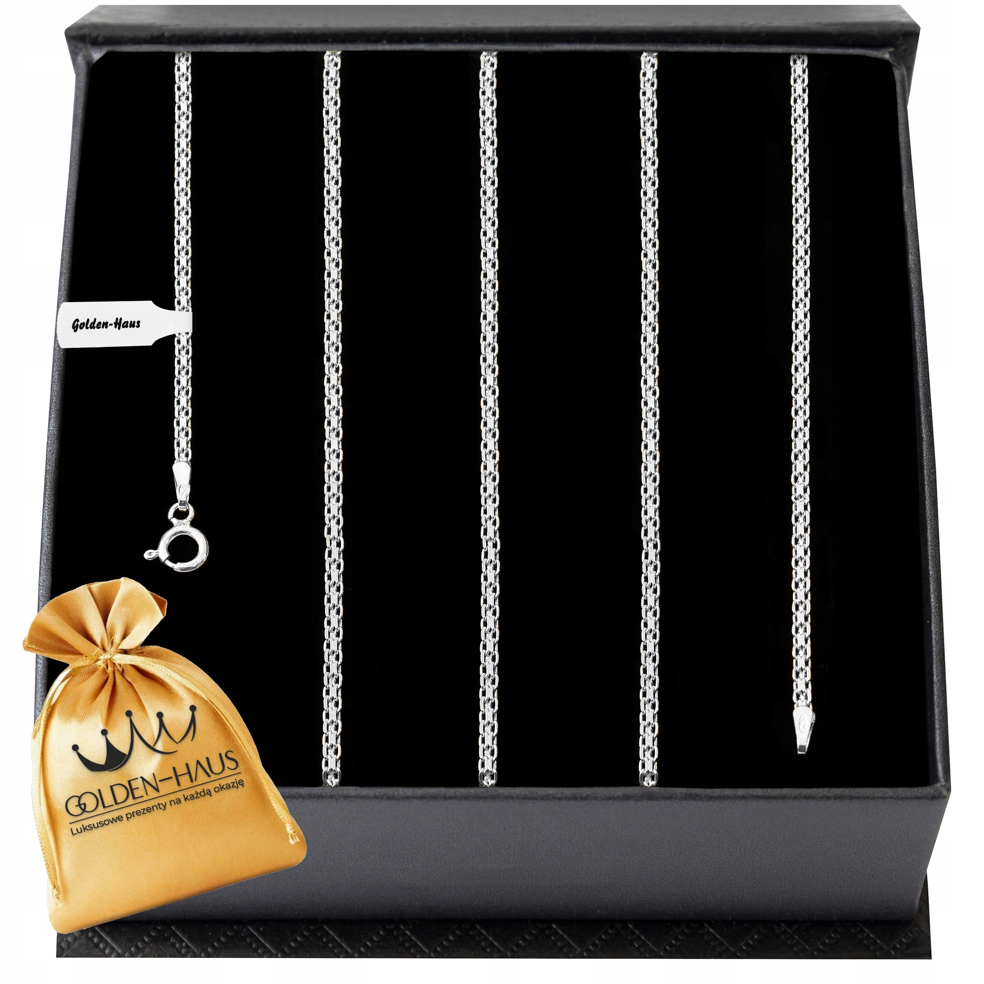 Krásný Stříbrný Dámský Náhrdelník Bismark 80 cm/2 mm Řetízek Stříbro O Ryzosti 925