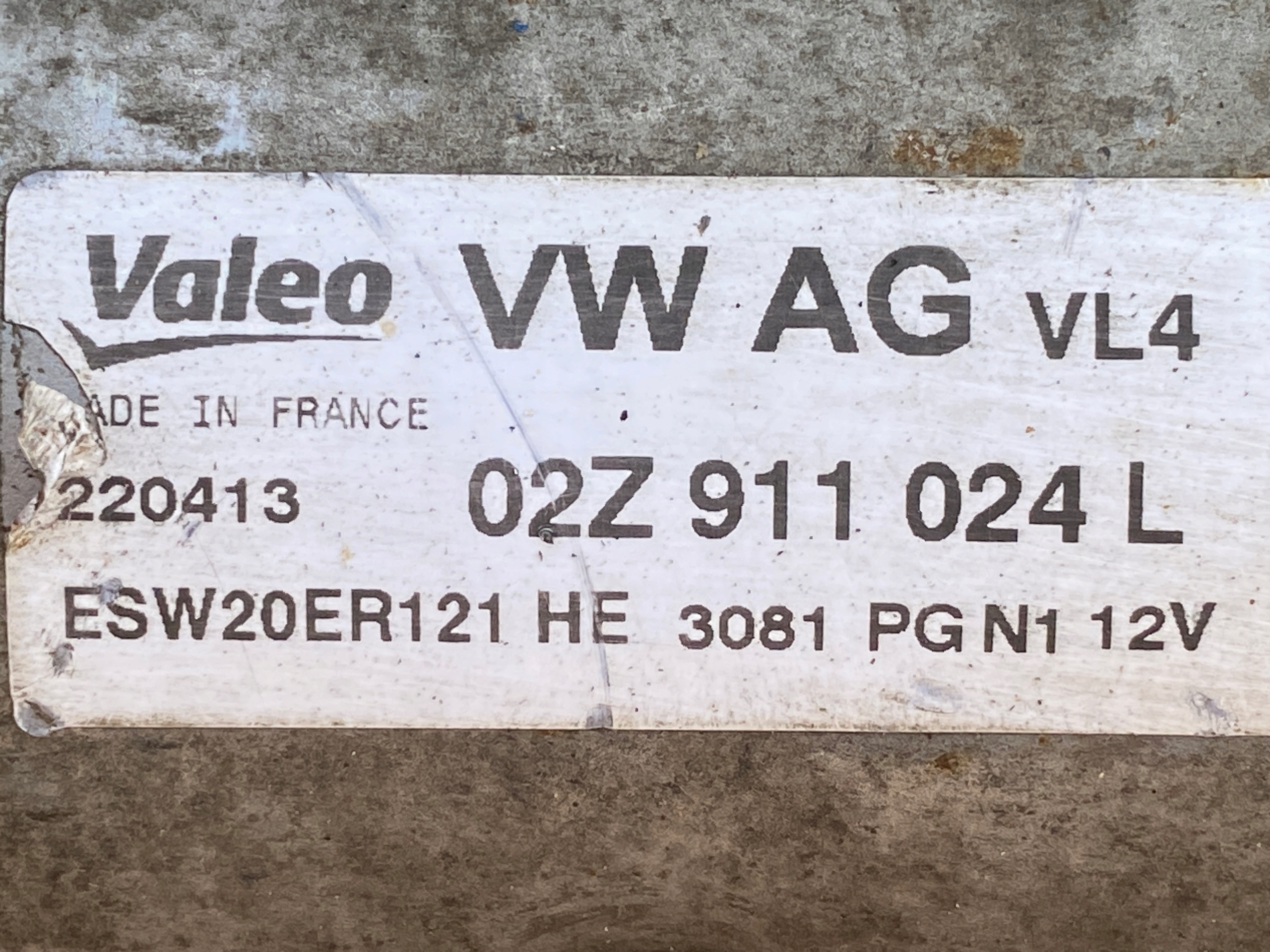 VW AUDI SKODA starter 02Z911024L