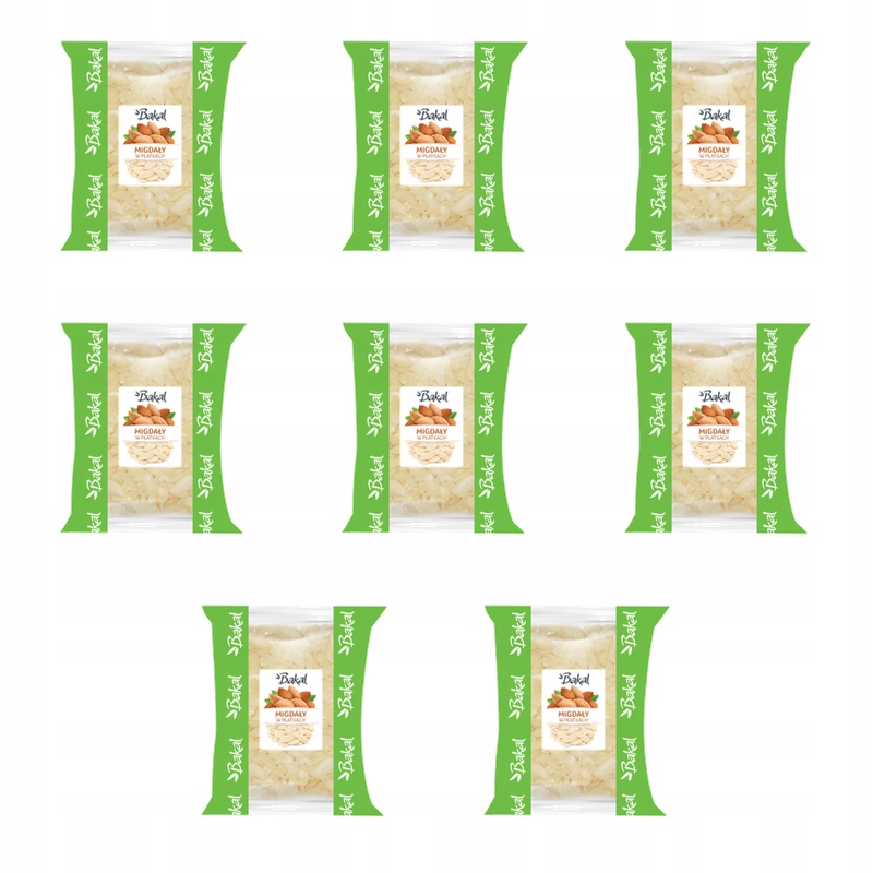Migdały płatki Bakal 1kg X8