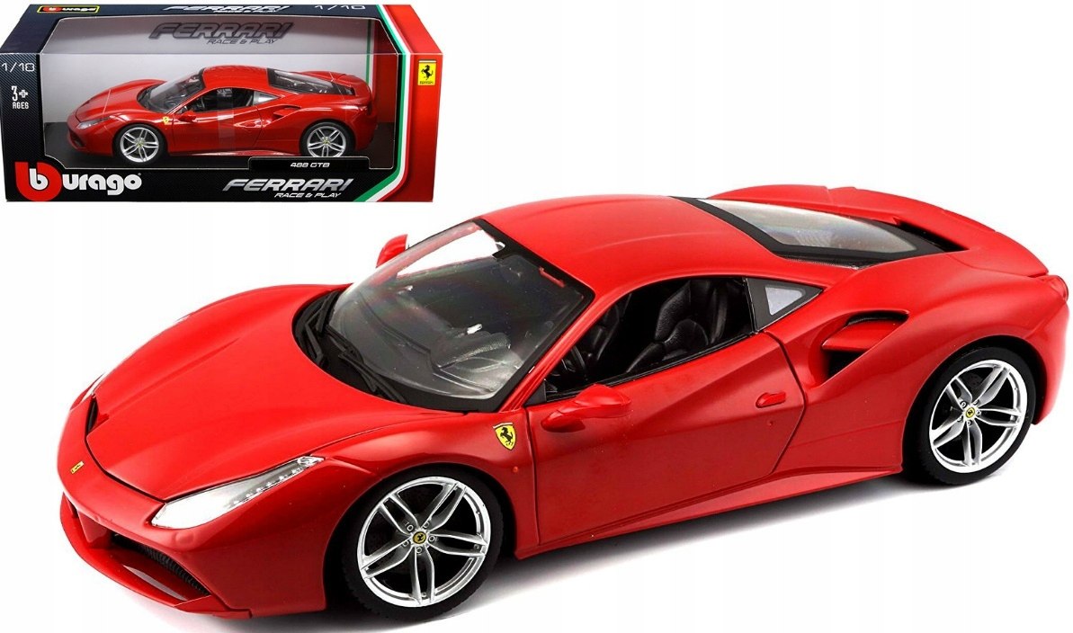 Ferrari 488 Gtb Red 1:18 Bburago 16008
