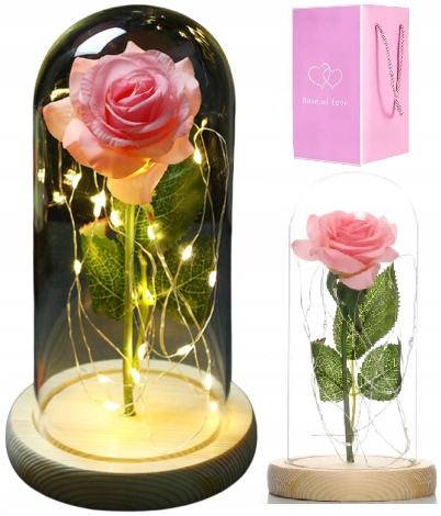 

Różowa Róża Led W Szkle Dla Dziewczyny