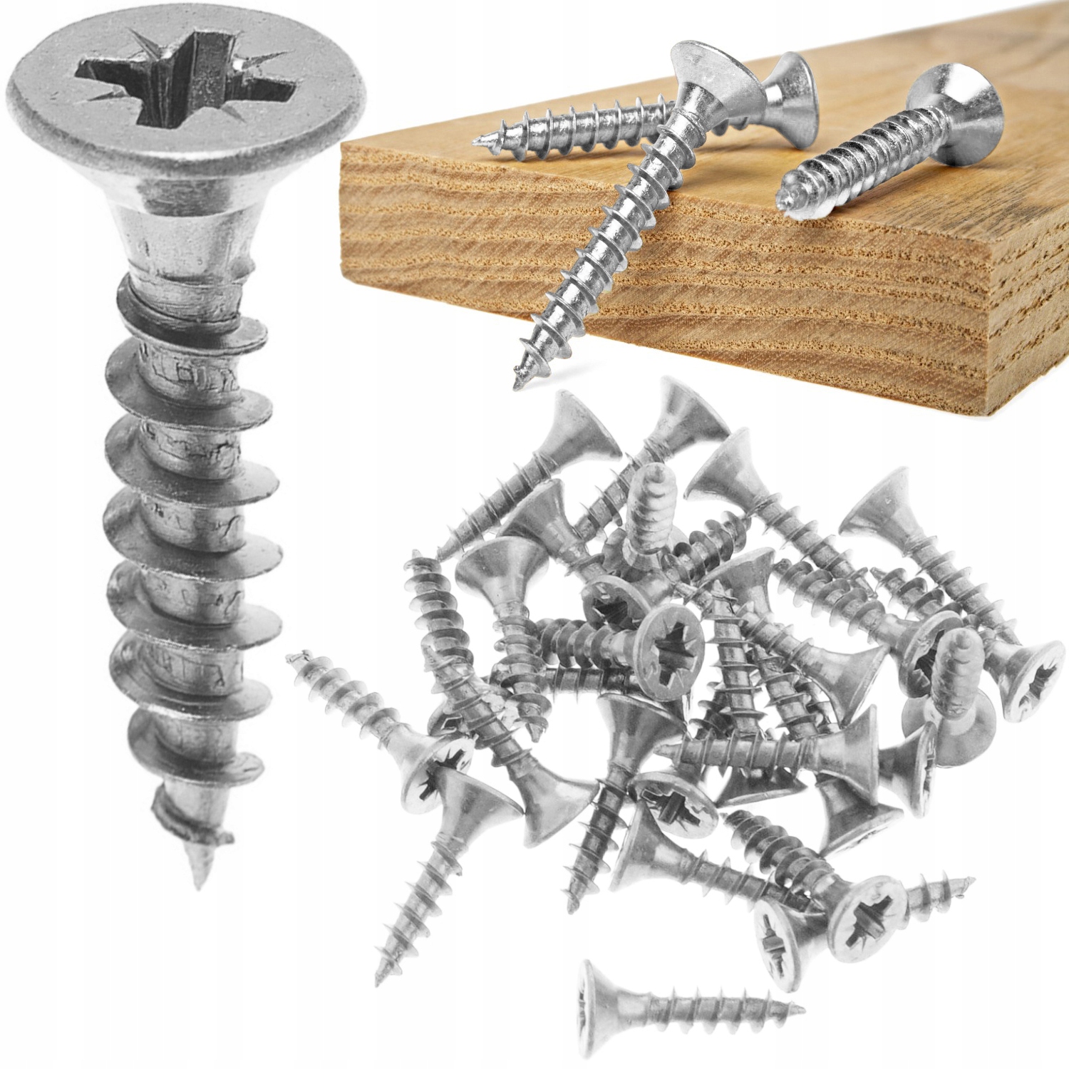 190x WKRĘT DREWNA HARTOWANY 2X10MM OCYNK SREBRNY UTWARDZANY