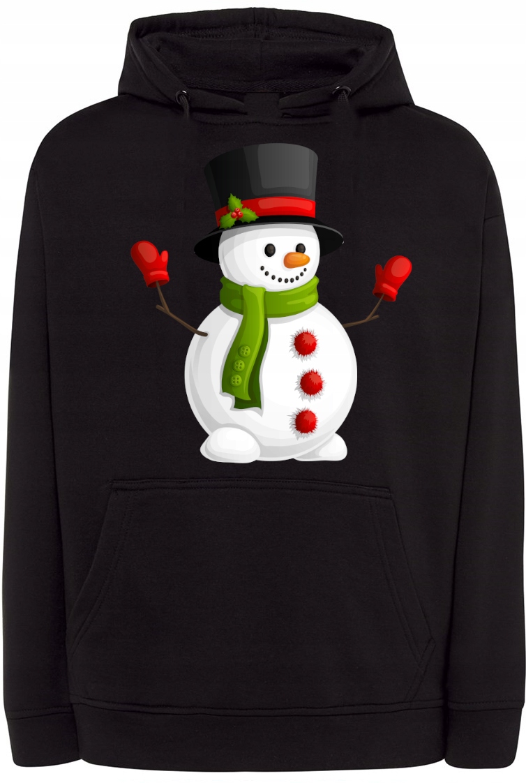 Vánoční Pánská mikina s potiskem Sněhulák r.XS