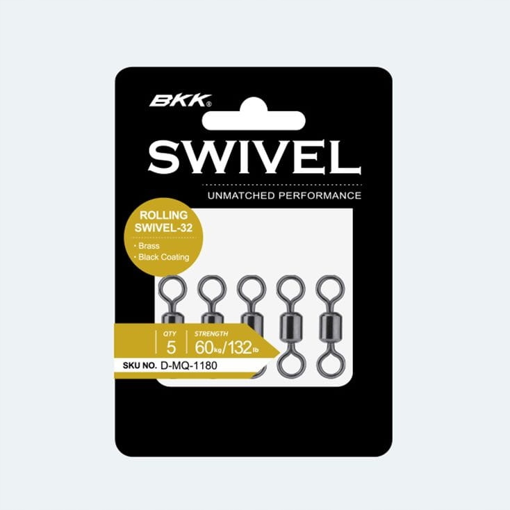 Krętlik Bkk Rolling Swivel-32 (Brass, Black) Nr 6