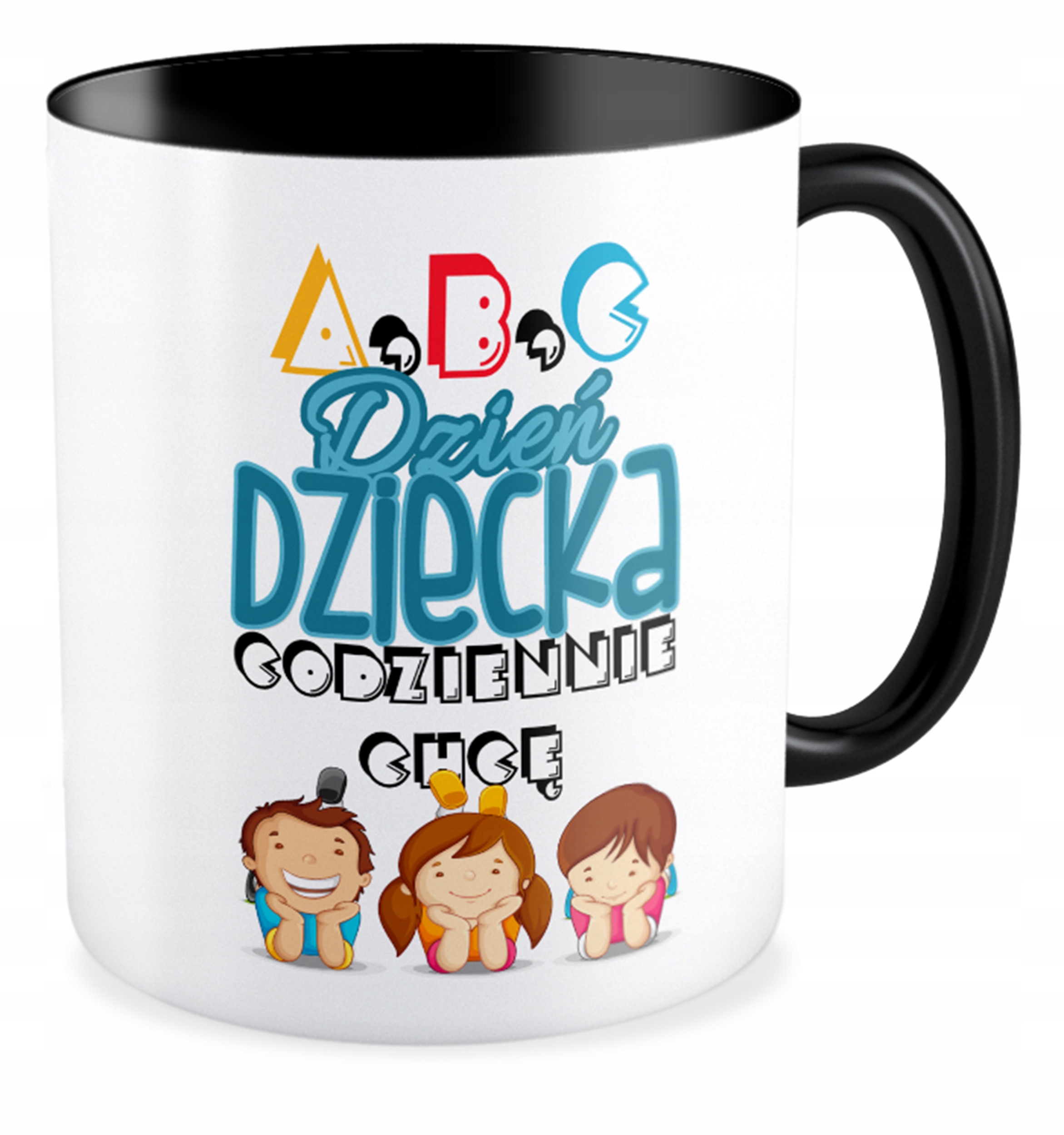 

Kubek czarny prezent na Dzień Dziecka Szkoła