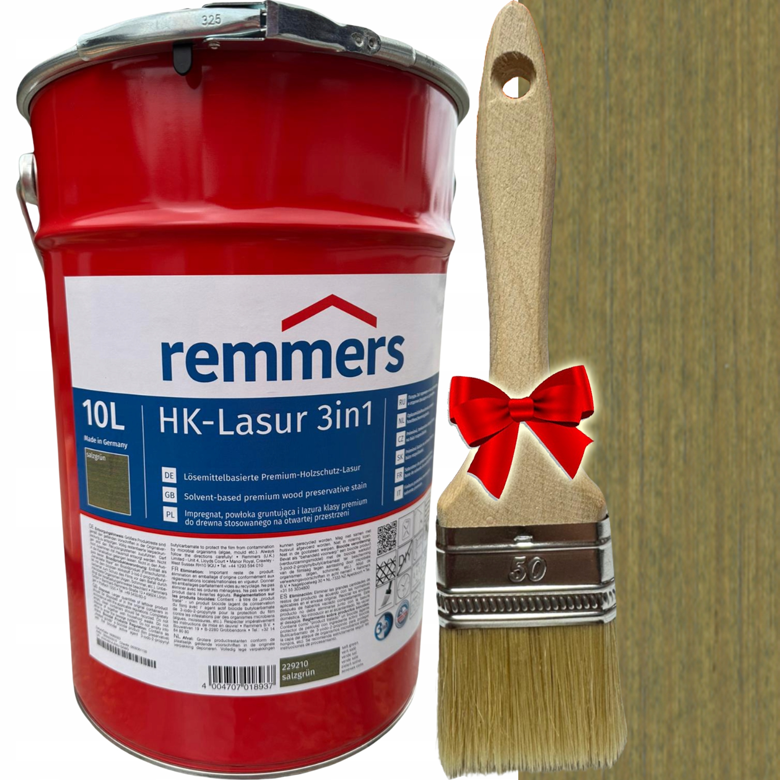 Remmers Impregnat do elewacji Hk Lasur Lazura 3w1 10L Zieleń Solna 2292