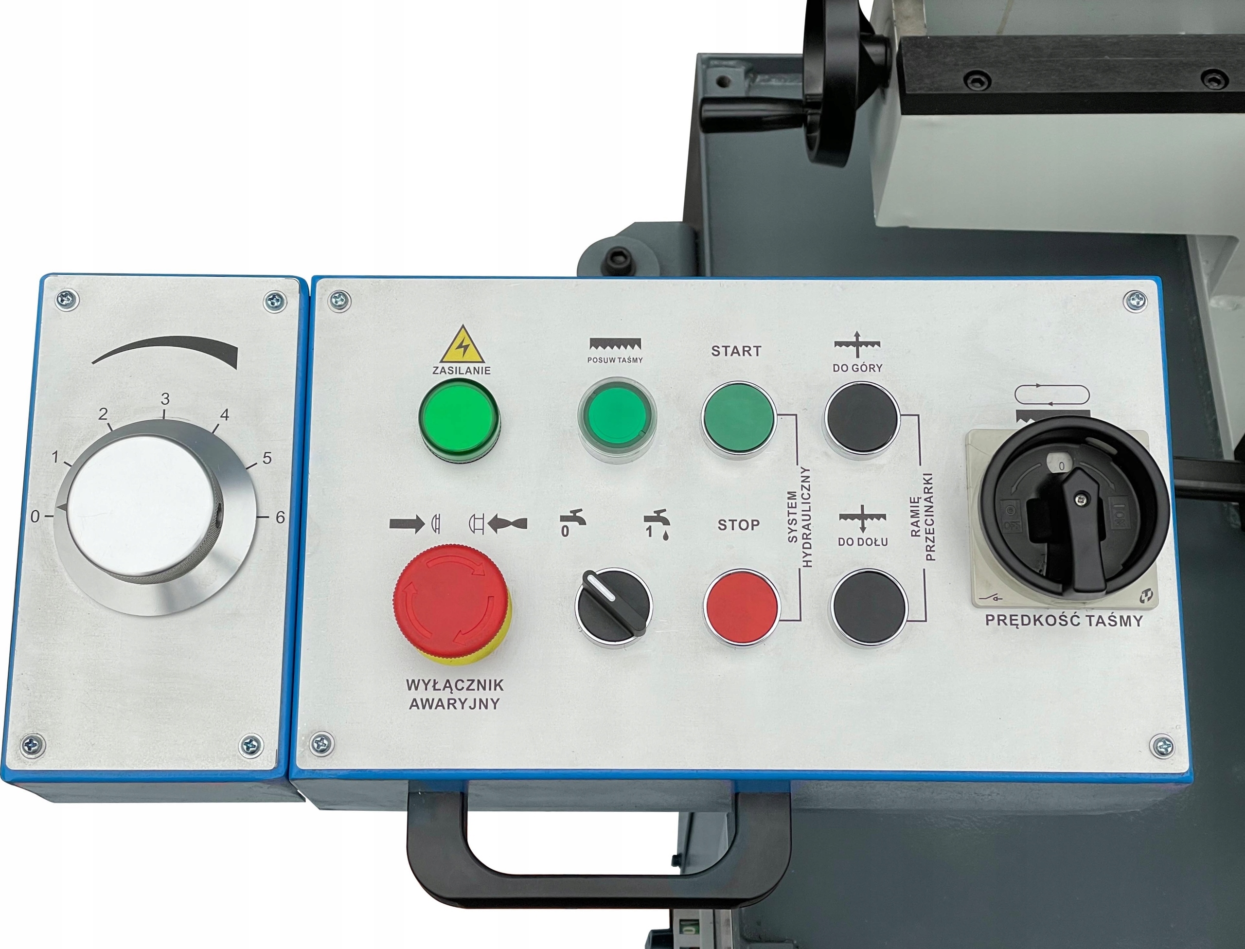 PIŁA PRZECINARKA TAŚMOWA PÓŁAUTOMAT METALU WAŁKÓW RUR 400MM PROFILI 550MM Kod producenta PRZECINARKA TAŚMOWA STILER BS 550GH