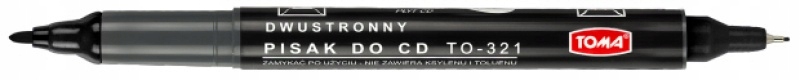 

Marker Do CD Dwustronny Toma 321 Czarny