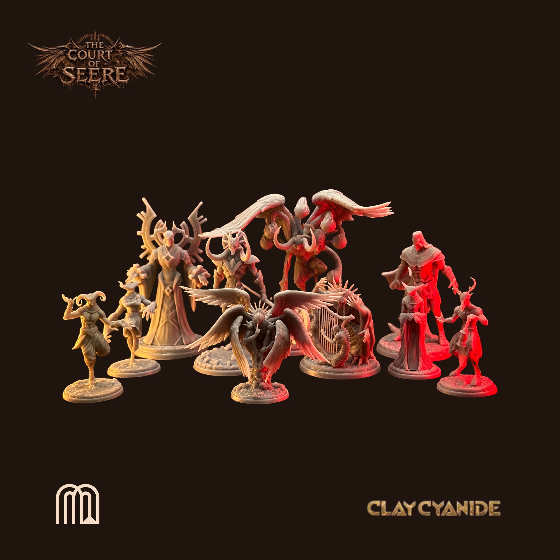 Figurky Rpg Court of Seere sada 10 figurek Clay Cyanide