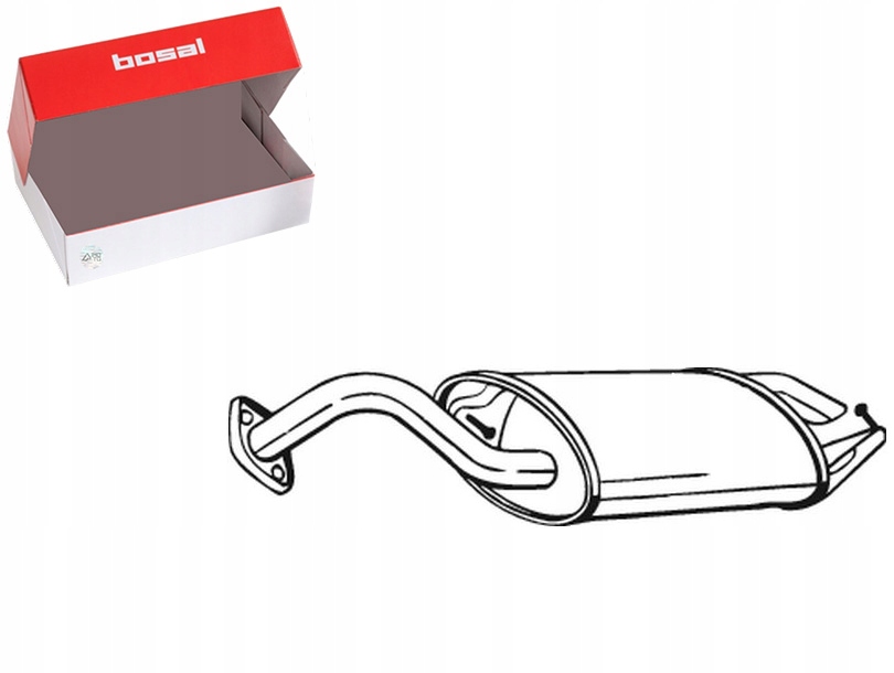 Tlmič Výfukového Systému Zadná Časť Toyota Corolla 1.4 1.6 Asistent Kolízie #34