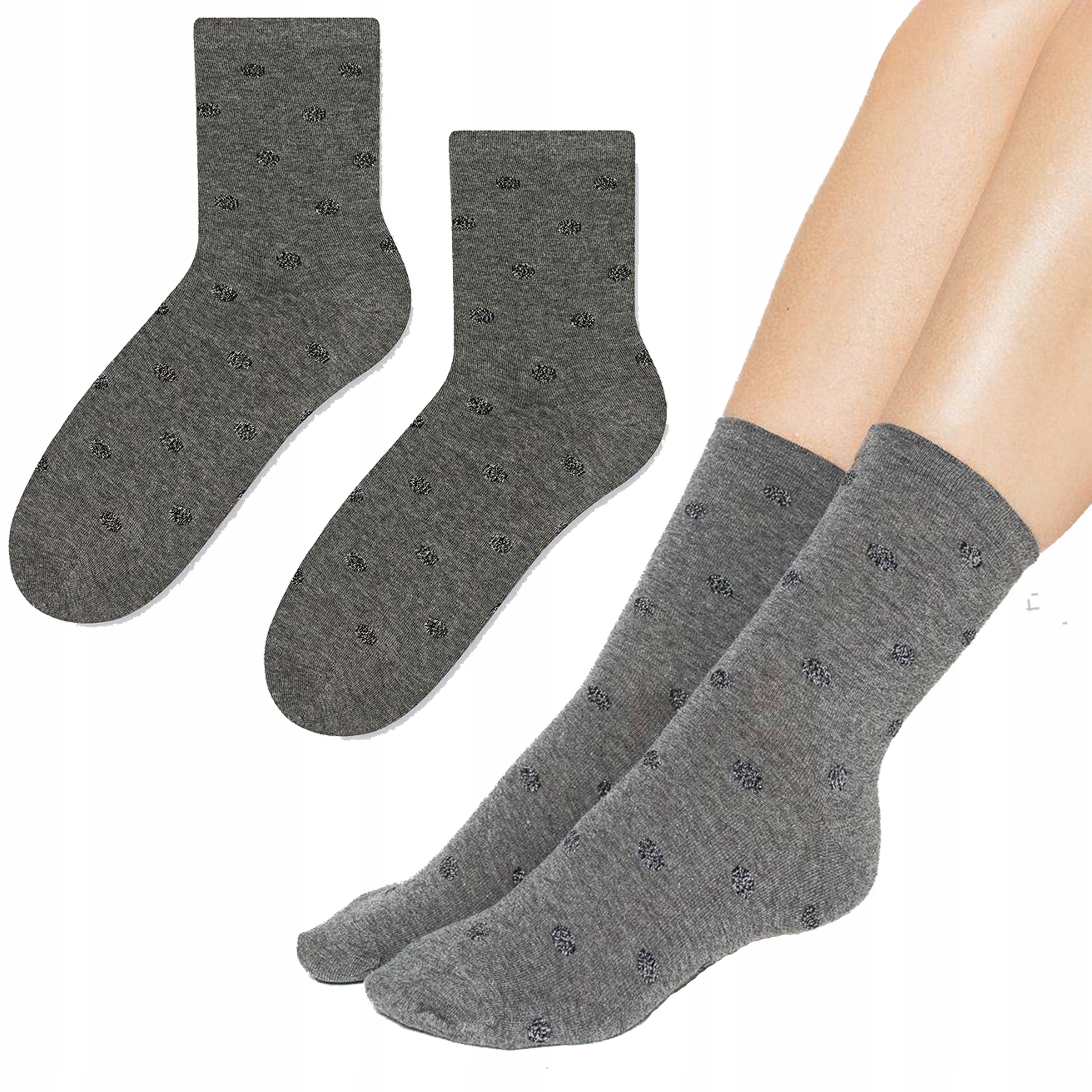 

Skarpety damskie z Metalicznym wzorem Comet Steven