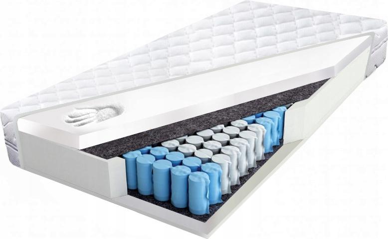 80x200 materac multipocket visco memory 22cm sprężynowy kieszeniowy H2