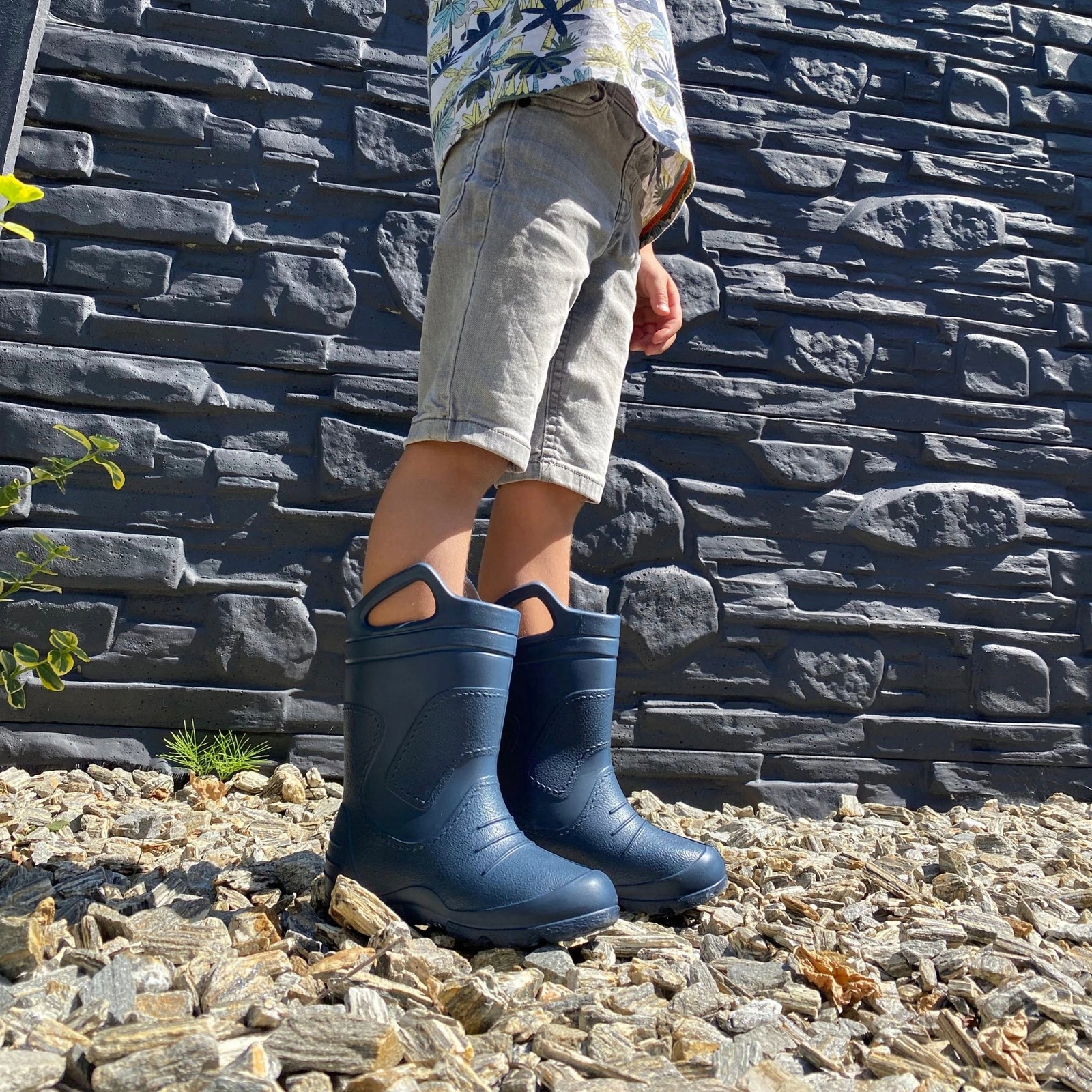 Lekkie Kalosze dziecięce piankowe 51051 granat 29 Płeć chłopcy dziewczynki