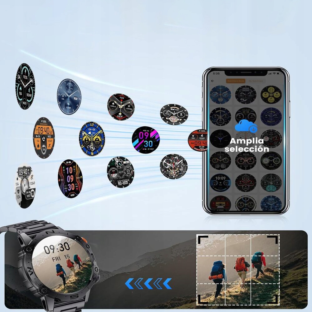 SMARTWATCH ZEGAREK MĘSKI FITNESS KROKOMIERZEM MONITOROWANIE CIŚNIENIA KRWI Kompatybilność systemowa Android iOS