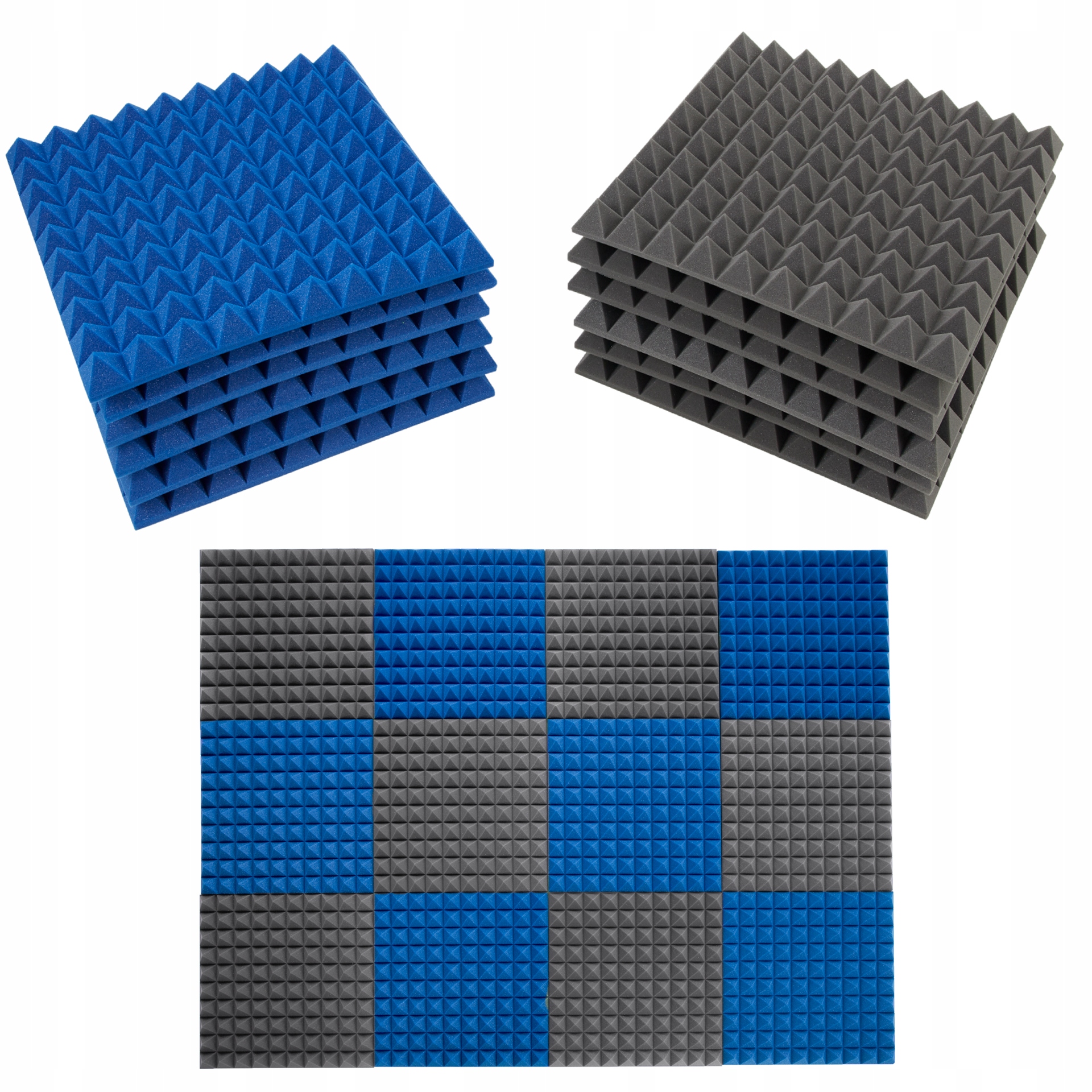 Sada akustických pyramid 3 m2 absorbér pro studio, dobrá kvalita zvuku