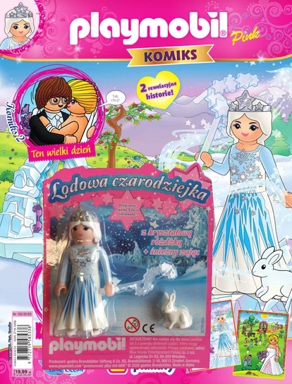 PLAYMOBILE PINK KOMIKS 3 / 2023 + LODOWA CZARODZIEJKA ISSN 9772719585208