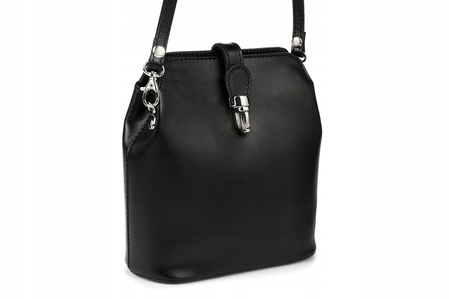 

Torebka skórzana włoska mała lekka przewieszka