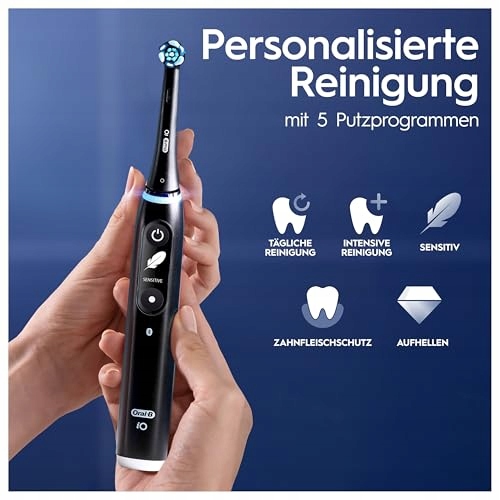 ORAL-B IO Series 6 Plus Electric Toothbrush Set 4 Heads 5 Modes Travel Case — miniatura 8