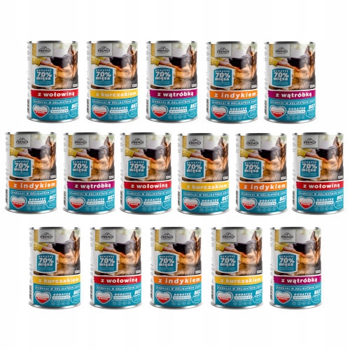 Frendi dla psa mix smaków zestaw puszek 16x1250g
