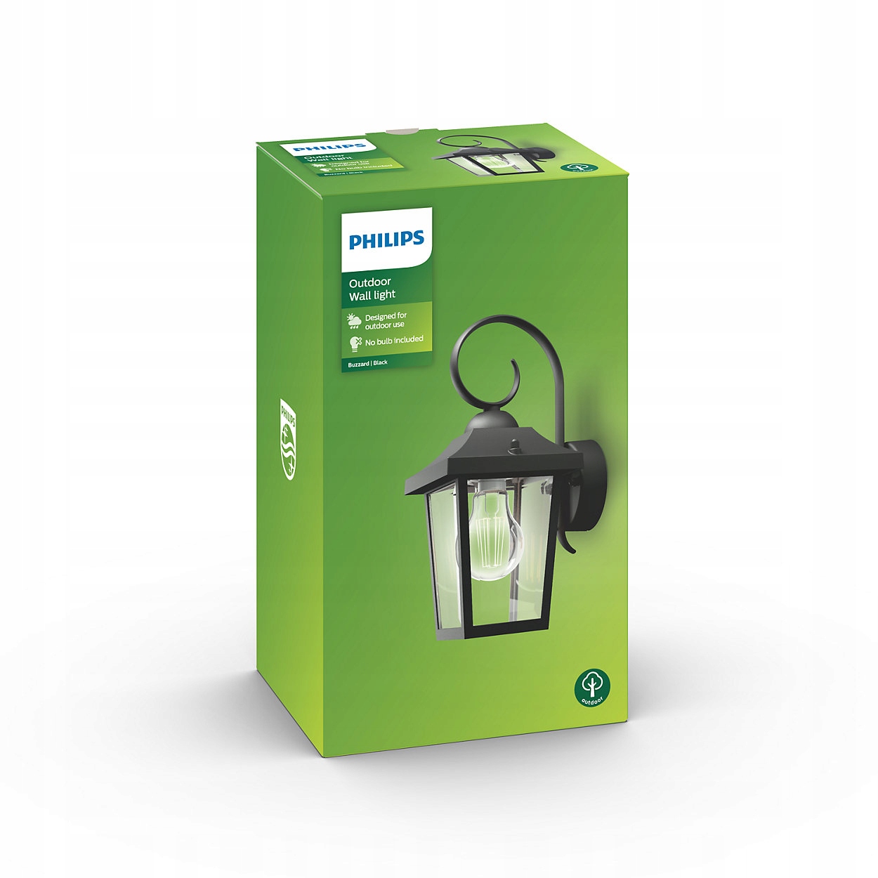 PHILIPS LAMPA ogrodowa LED KINKIET elewacyjny BUZZARD latarnia 17236/30/PN Kolor czarny