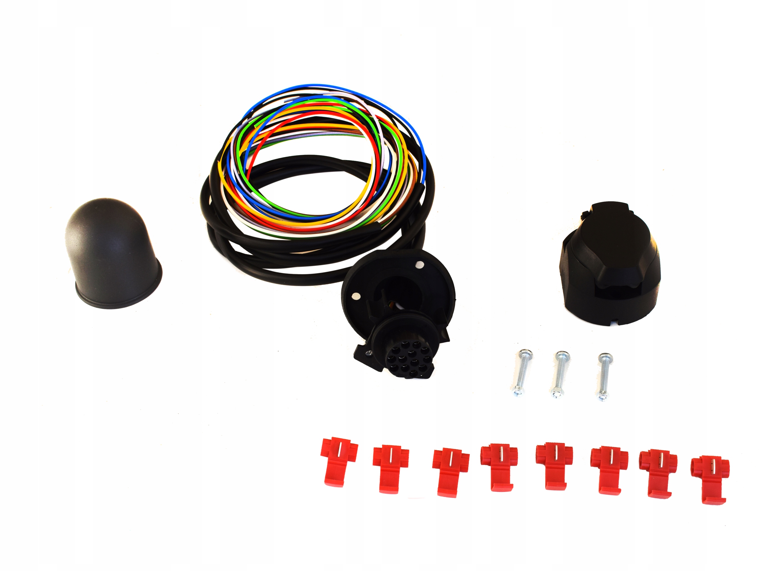 WIĄZKA ELEKTRYCZNA HAKA 13 PIN GNIAZDO UNIWERSALNA