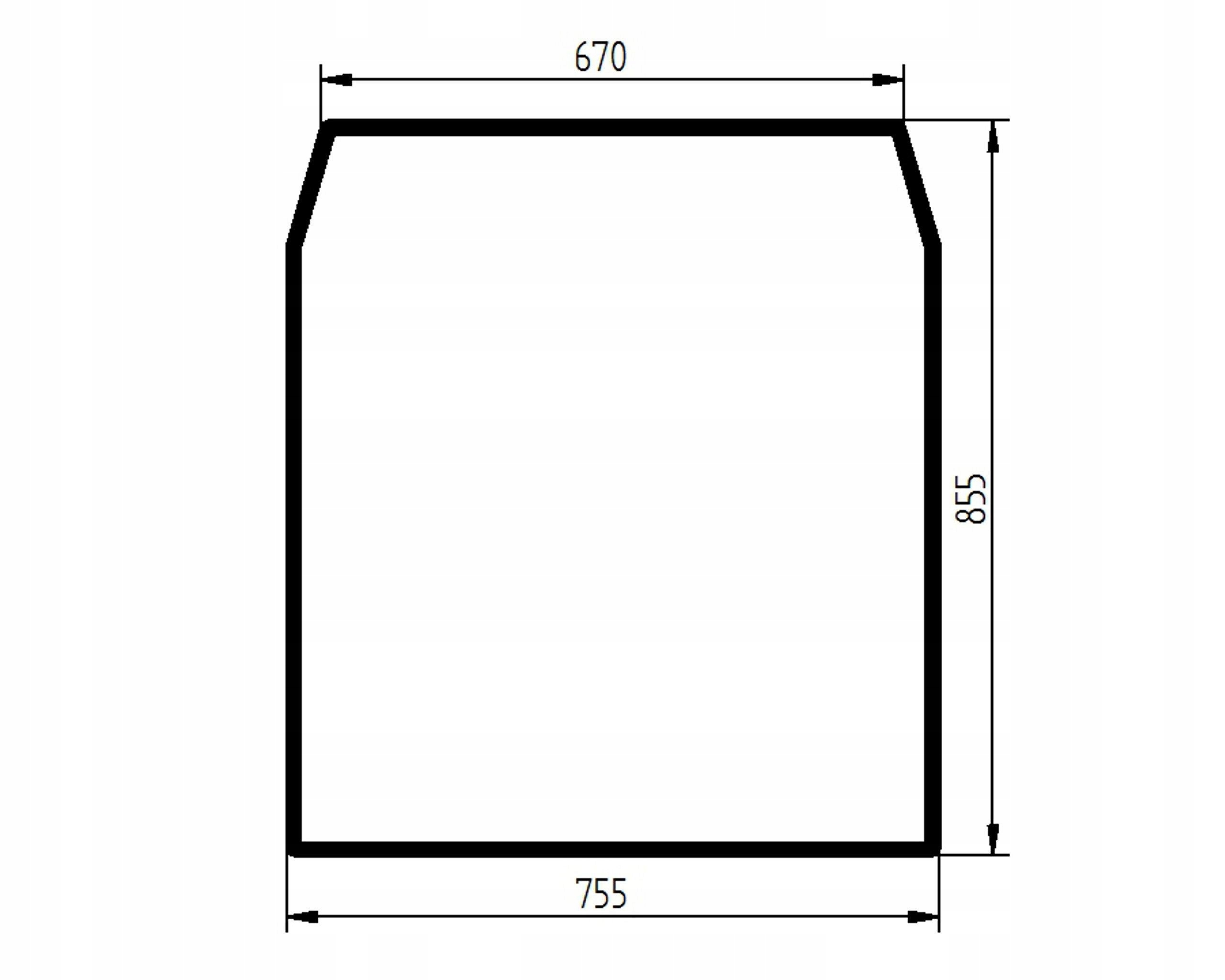 sklo teleskopický nakladač Jcb přední 827/80112