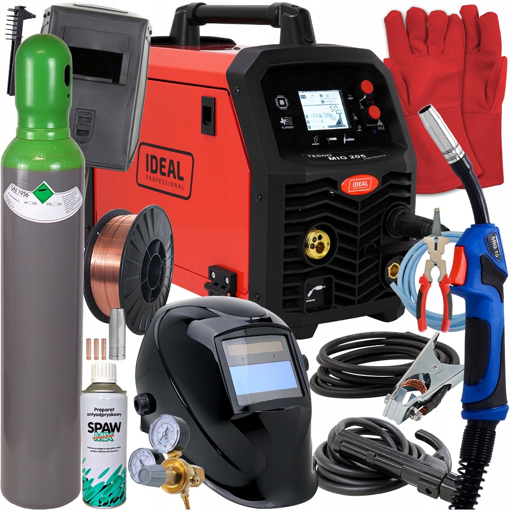 

Spawarka Migomat Mig 200 Mma Synergia zestaw Mag