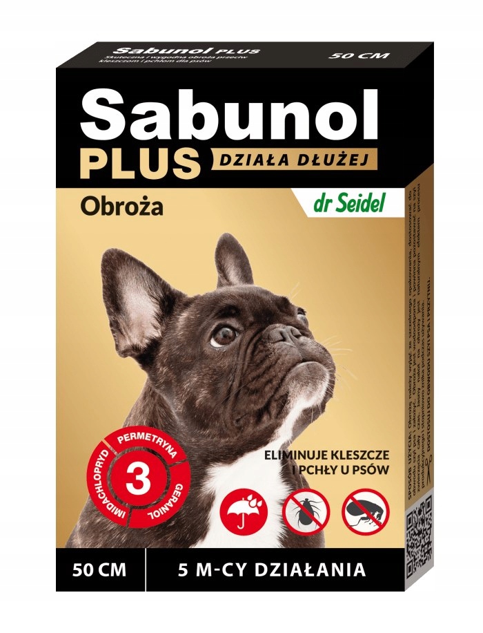 

Sabunol Plus obroża przeciw pchłom i kleszczom dla