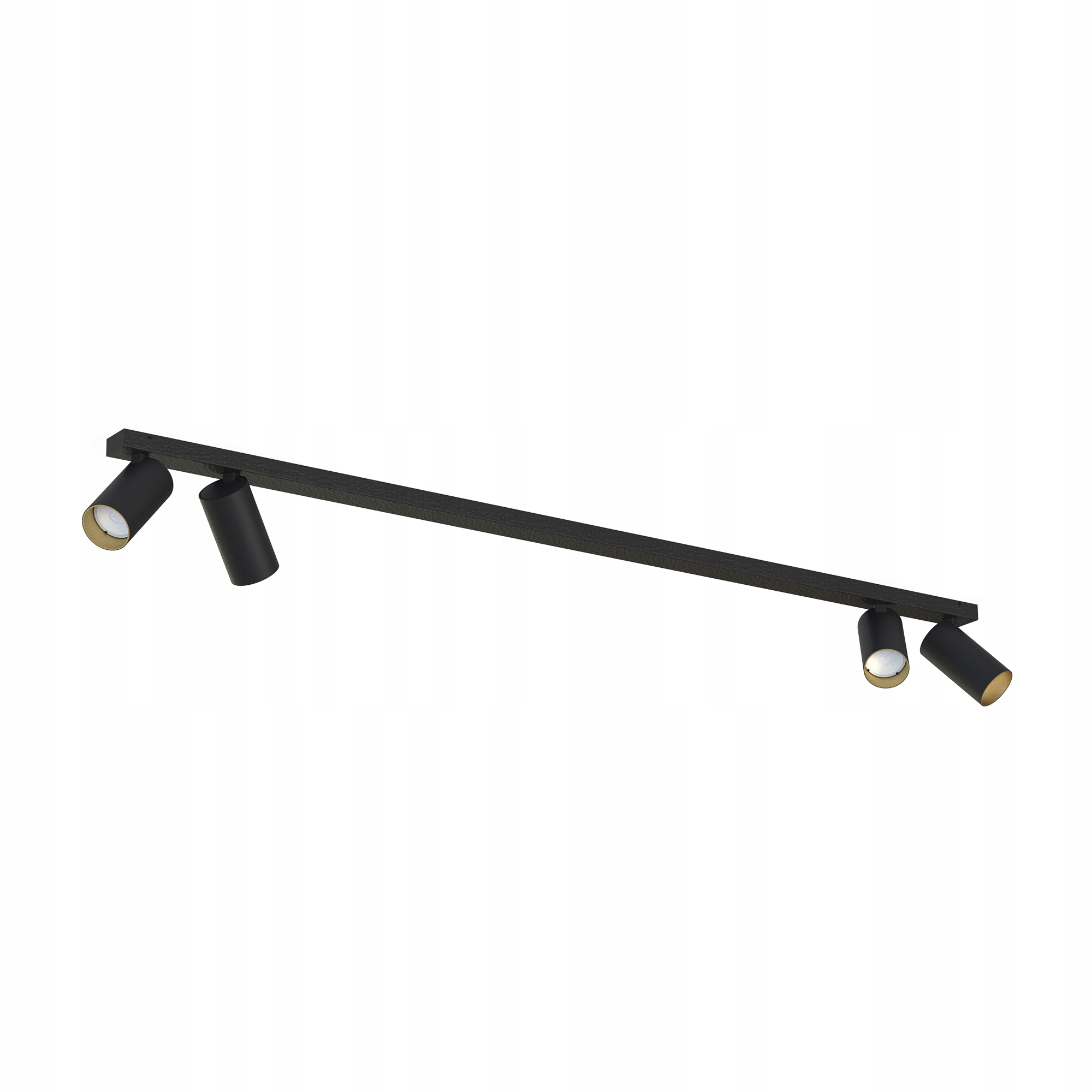 Stropný spot Nowodvorski Mono 4xGU10 Čierna obývacia izba