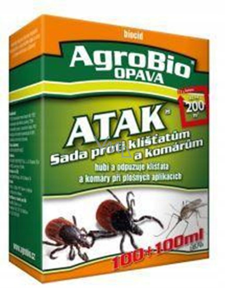 Levně AgroBio Atak Sada proti klíšťatům a komárům 100 100 ml
